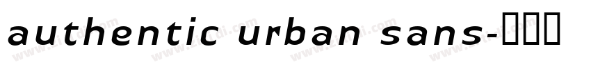 authentic urban sans字体转换